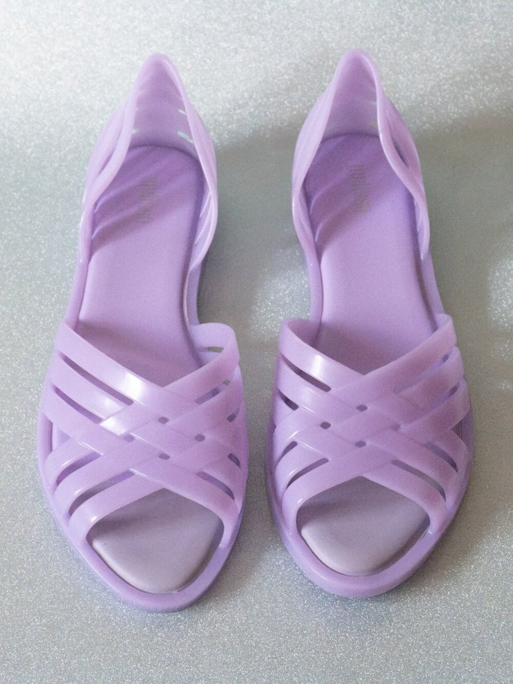 Melissa Flora Lilac Jelly Shoes Women’s US 8 EU 39 Purple Sandals w/ Box Dust Ba